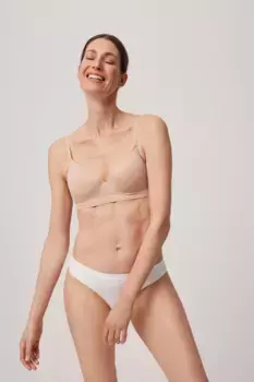 Бюстгальтер пуш-ап на косточках. Бесшовные с невидимой отделкой Ysabel Mora, цвет Nude