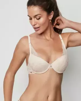 Бюстгальтер пуш-ап на косточках с глубоким вырезом Selmark, цвет Maquillaje