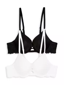 Бюстгальтер пуш-ап Next, черный/белый