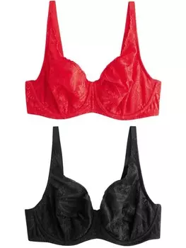 Бюстгальтер пуш-ап Next, цвет Red/Black