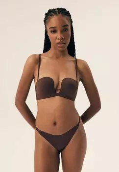 Бюстгальтер пуш-ап NOVELTY ESOTIQ, коричневый