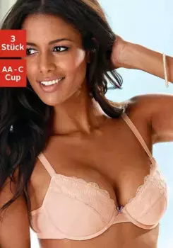 Бюстгальтер пуш-ап Petite Fleur на косточках, нижнее белье, белый