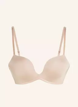 Бюстгальтер пуш-ап с глубоким v-образным вырезом Hunkemller, бежевый
