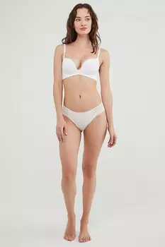 Бюстгальтер пуш-ап с глубоким вырезом Penti, белый