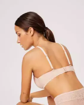 Бюстгальтер пуш-ап с кружевными деталями и универсальностью Ysabel Mora, цвет Natural