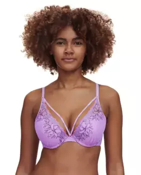 Бюстгальтер пуш-ап с вышивкой и кружевом Spice line Chantelle, мультиколор