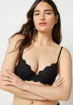 Бюстгальтер пуш-ап SUCCESS CLASSIQUE Etam, пестрый черный