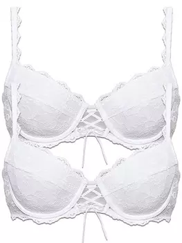 Бюстгальтер пуш ап SUSA 2er Pack Push Up Dirndl BH Wiesn Zauber, белый