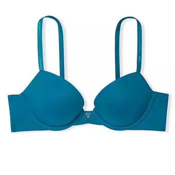 Бюстгальтер пуш-ап Victoria's Secret Love Cloud Plunge, синий