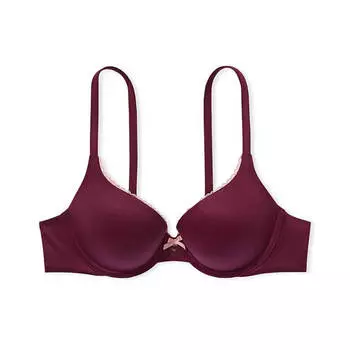 Бюстгальтер пуш-ап Victoria`s Secret Smooth Perfect Shape, бордовый