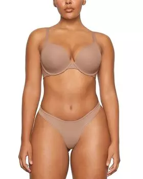 Бюстгальтер Push Up Demi Bra Fits Everybody SKIMS, коричневый