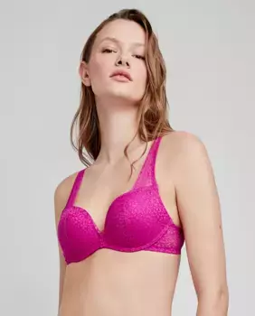 Бюстгальтер push up с косточками и силиконовыми вставками Gisela, пурпурный