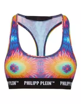 Бюстгальтер разноцветный Tie dye PHILIPP PLEIN, мультиколор
