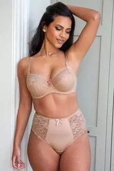 Бюстгальтер Rebel на косточках для дополнительной поддержки по бокам Pour Moi, бежевый