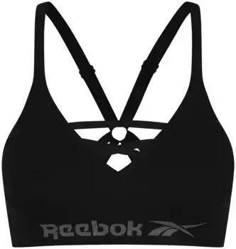 Бюстгальтер Reebok "Марина" со съемной подкладкой, бесшовный, черный