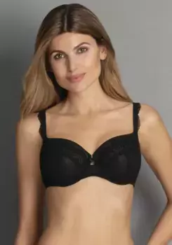 Бюстгальтер Rosa Faia на косточках "Selma", пришитый, чашка трехсекционная, боковая вставка, черный