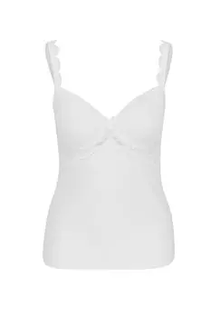Бюстгальтер-рубашка с разделительной чашкой Silver Edition Nina von C., белый
