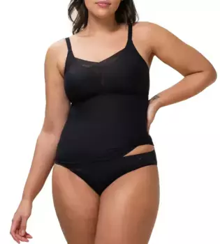 Бюстгальтер-рубашка Triumph "Shape Smart Bra-Shirt", с сетчатыми деталями, черный