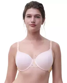 Бюстгальтер с эффектом памяти на косточках с вышивкой из линии Елисейских полей Chantelle, цвет Rosa