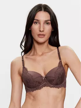 Бюстгальтер с эффектом "пуш-ап Hunkemller, коричневый