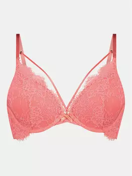 Бюстгальтер с эффектом "пуш-ап Hunkemller, красный