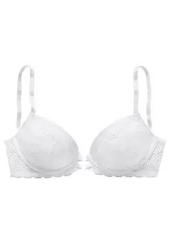 Бюстгальтер с эффектом пуш-ап Lascana, белый