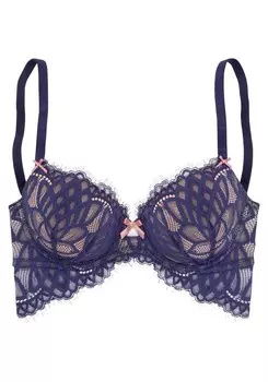 Бюстгальтер с эффектом пуш-ап Lascana, синий