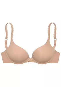 Бюстгальтер с эффектом пуш-ап S.Oliver, бежевый