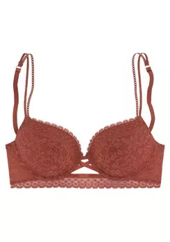 Бюстгальтер с эффектом пуш-ап Vivance, оранжево-красный