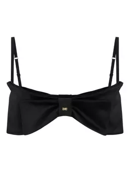 Бюстгальтер с бантом Elisabetta Franchi, черный