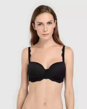 Бюстгальтер с чашечками Amourrette Charm кружевной Triumph, черный