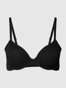Бюстгальтер с чашечками и кружевной отделкой, модель 'INTRINSIC' Calvin Klein Underwear, черный