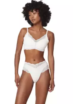 Бюстгальтер с чашками Triumph "Lift Smart P EX", эластичное кружево, белый