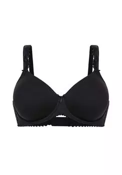 Бюстгальтер с чашкой и разделительной чашкой Rhapsody felina, черный