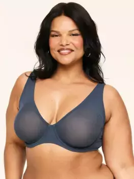 Бюстгальтер с глубоким вырезом без подкладки Ivy Adore Me, индиго