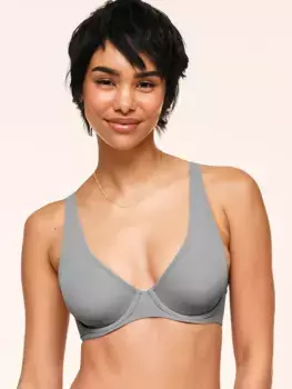 Бюстгальтер с глубоким вырезом без подкладки Ivy Adore Me, серый