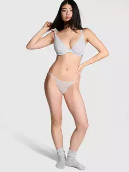 Бюстгальтер с глубоким вырезом без подкладки Wink Pink, синий