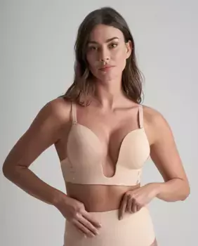 Бюстгальтер с глубоким вырезом Bye Bra, бежевый