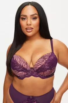 Бюстгальтер с глубоким вырезом и мягкими чашечками Infatuation Fuller Bust Ann Summers, фиолетовый