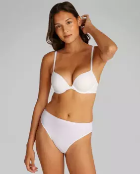 Бюстгальтер с глубоким вырезом и пуш-апом PERFECTLY FIT Calvin Klein, белый