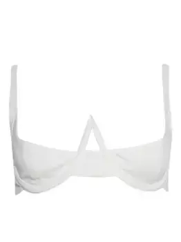 Бюстгальтер с глубоким вырезом Natasha Zinko, белый