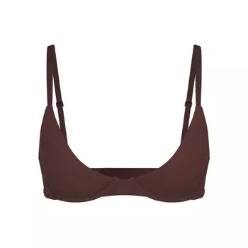 Бюстгальтер с глубоким вырезом SKIMS Fits Everybody, цвет Cocoa