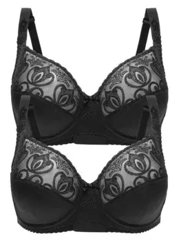 Бюстгальтер с косточками Felina 2er Pack Bgel BH, черный