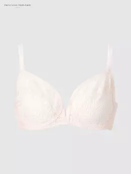 Бюстгальтер с косточками кружевной Uniqlo, цвет 01 белый