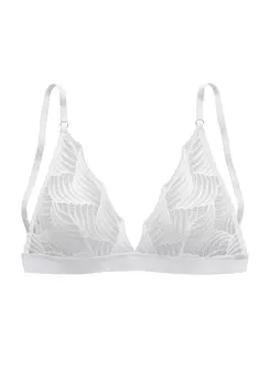 Бюстгальтер с косточками LASCANA Bralette, белый