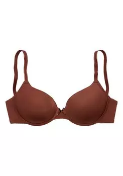Бюстгальтер с косточками LASCANA LASCANA Schalen BH »Ela »perfect basic««, коричневый