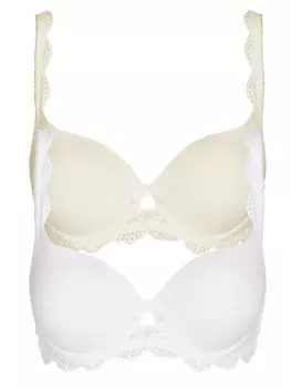 Бюстгальтер с косточками Nina von C. 2er Pack Dirndl BH, цвет Weiss champagner