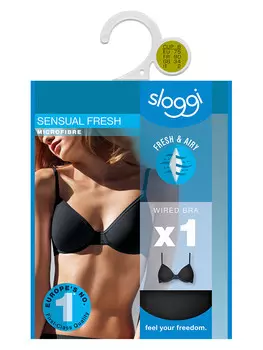 Бюстгальтер с косточками Sloggi, черный