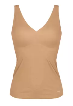 Бюстгальтер с косточками Sloggi Shirt mit herausnehmbaren Pads Zero Feel Natural, коньячный