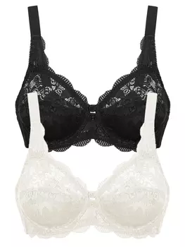 Бюстгальтер с косточками SUSA 2er Pack Bgel BH Latina, цвет champagner schwarz